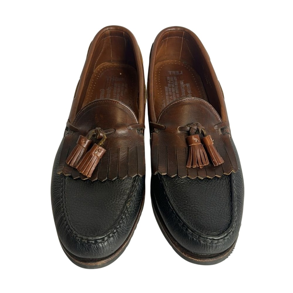 Allen Edmonds Men's Nashua Tassel Loafers Black Brown Leather Sz 12B